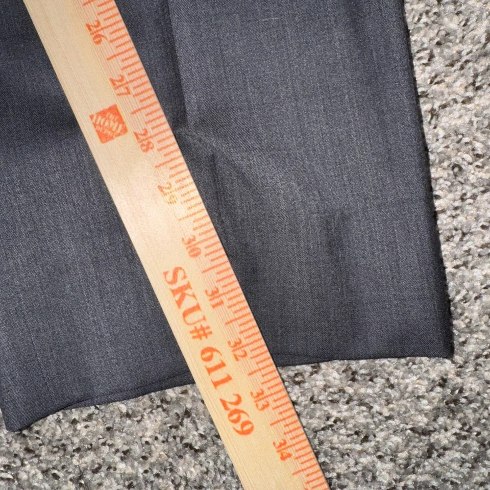 Saks Fifth Avenue Ermenegildo Zegna Suit 44L 38W Mens Slim Fit Black Wool Silk